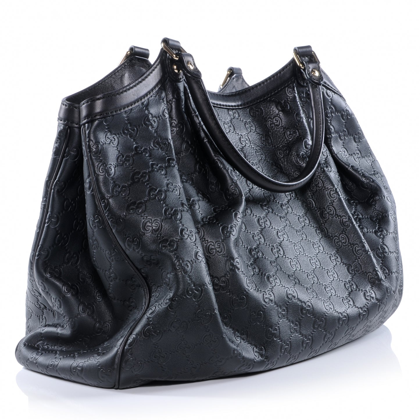 Guccissima Large Sukey Tote Black