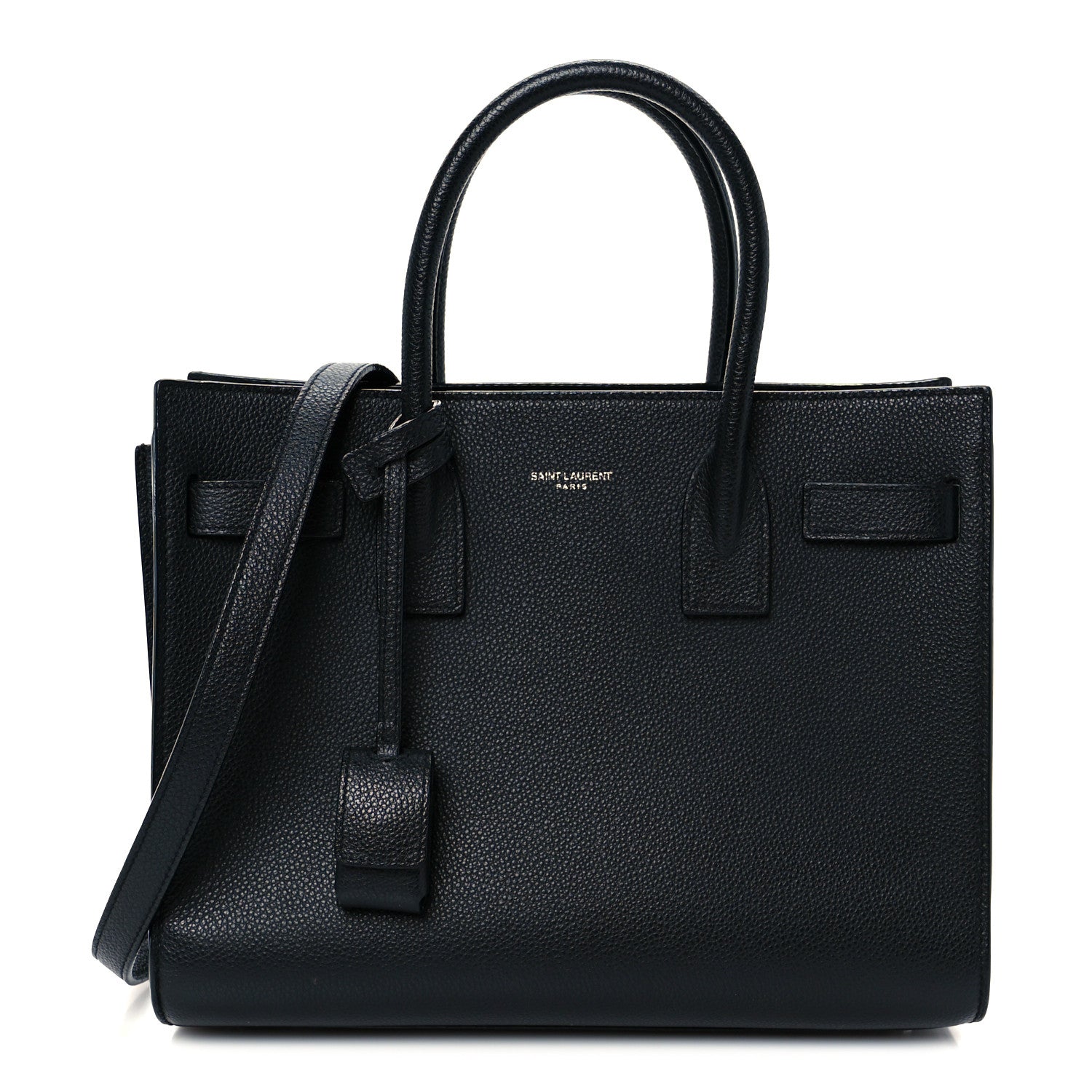 Saint Laurent Grained Calfskin Baby Sac De Jour Black 2 of 21