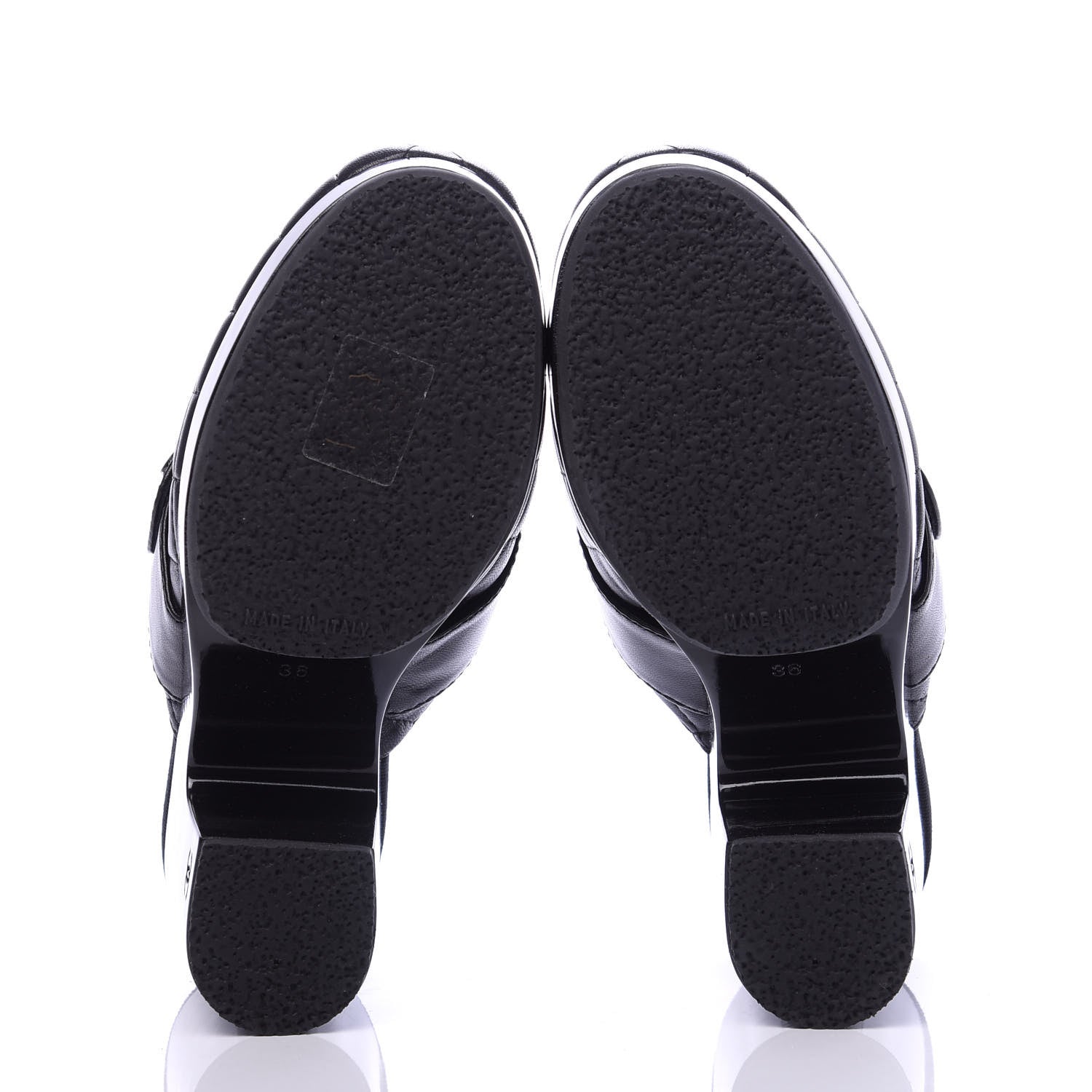 Chanel Lambskin Quilted CC Mules 36 Black 5 of 8