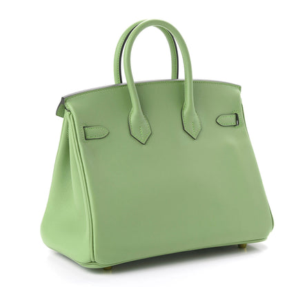 Hermes Swift Birkin 25 Vert Criquet 3 of 12