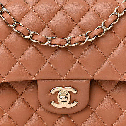 Chanel Lambskin Quilted Medium Double Flap Brown 8 of 11