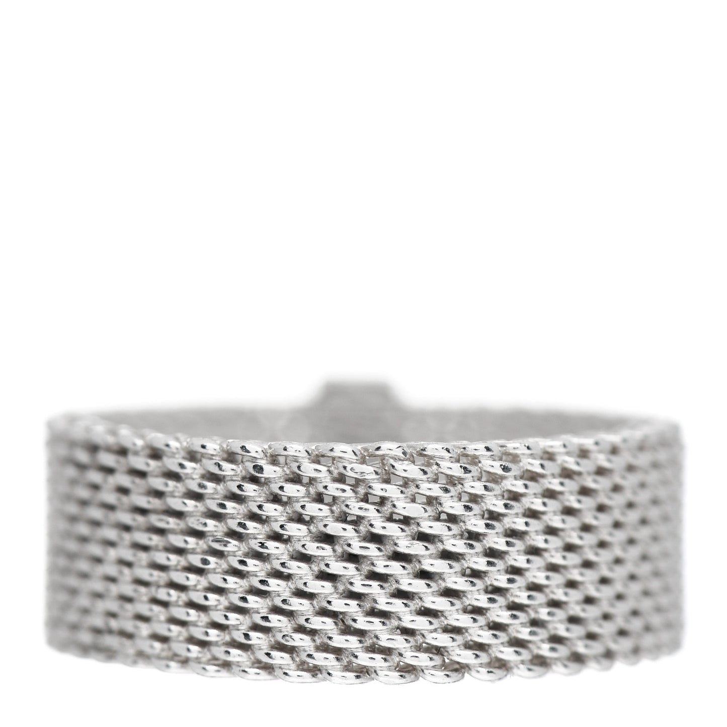 Sterling Silver Diamond Somerset Mesh Ring 49 5