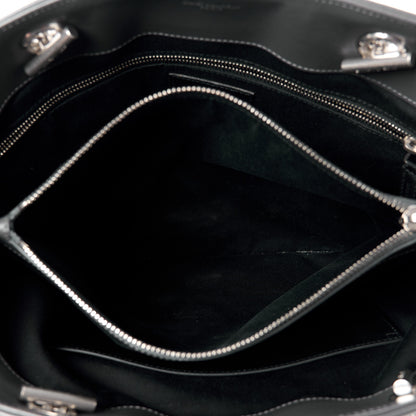 Saint Laurent Calfskin Y Quilted Monogram Large Loulou Shopper Fog 7 of 14