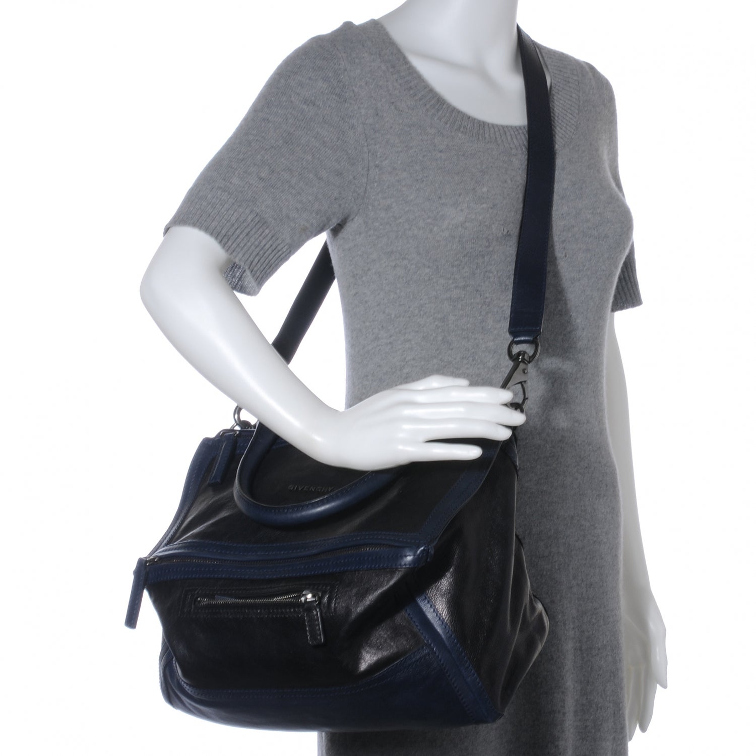 Givenchy Leather Medium Pandora Navy 2 of 7