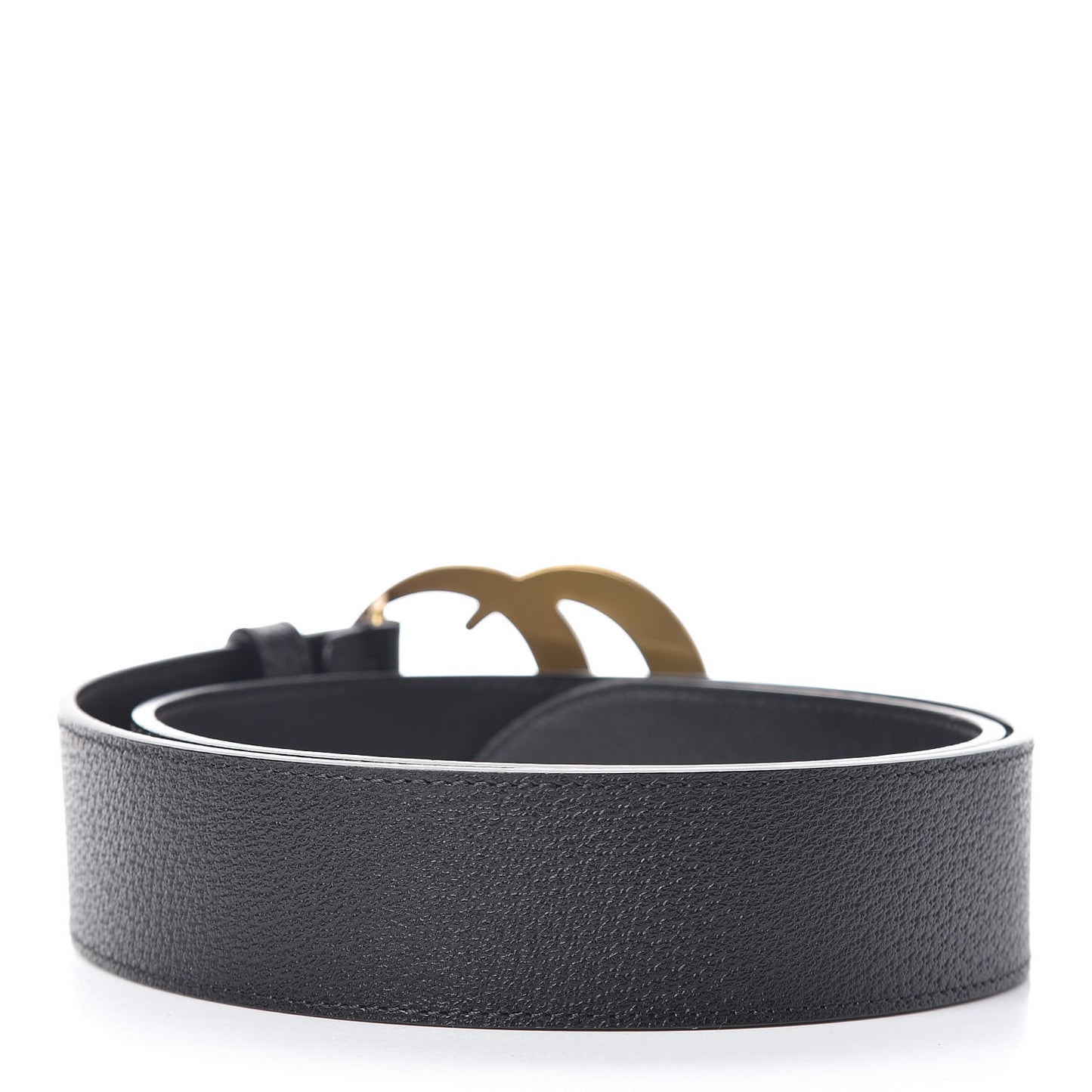 Textured Calfskin Double G 40mm Belt 85 34 Black
