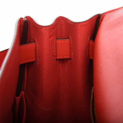 Hermes Evercolor Kelly Retourne 28 Rouge Tomate 8 of 28