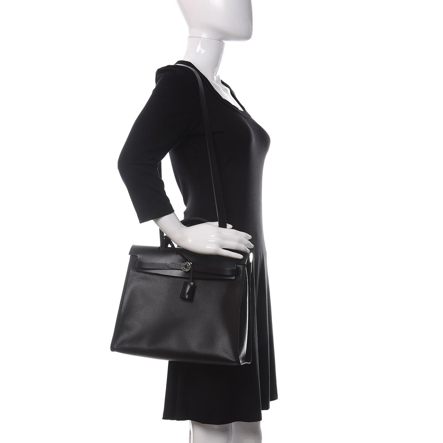 Toile H Berline Vache Hunter Herbag Zip PM 31 Black Ecru