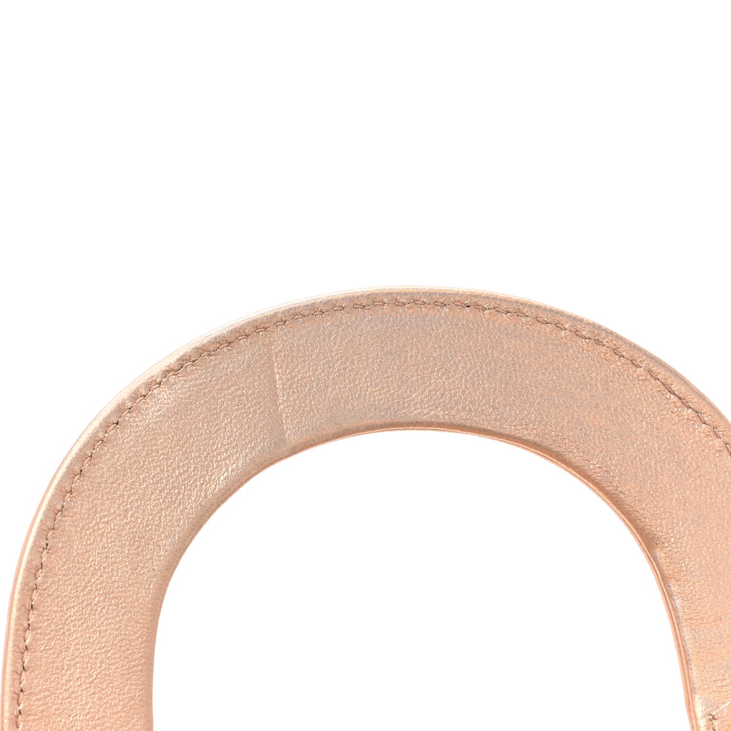Christian Dior Metallic Lambskin Cannage Mini Lady Dior Gold Rose 11 of 15