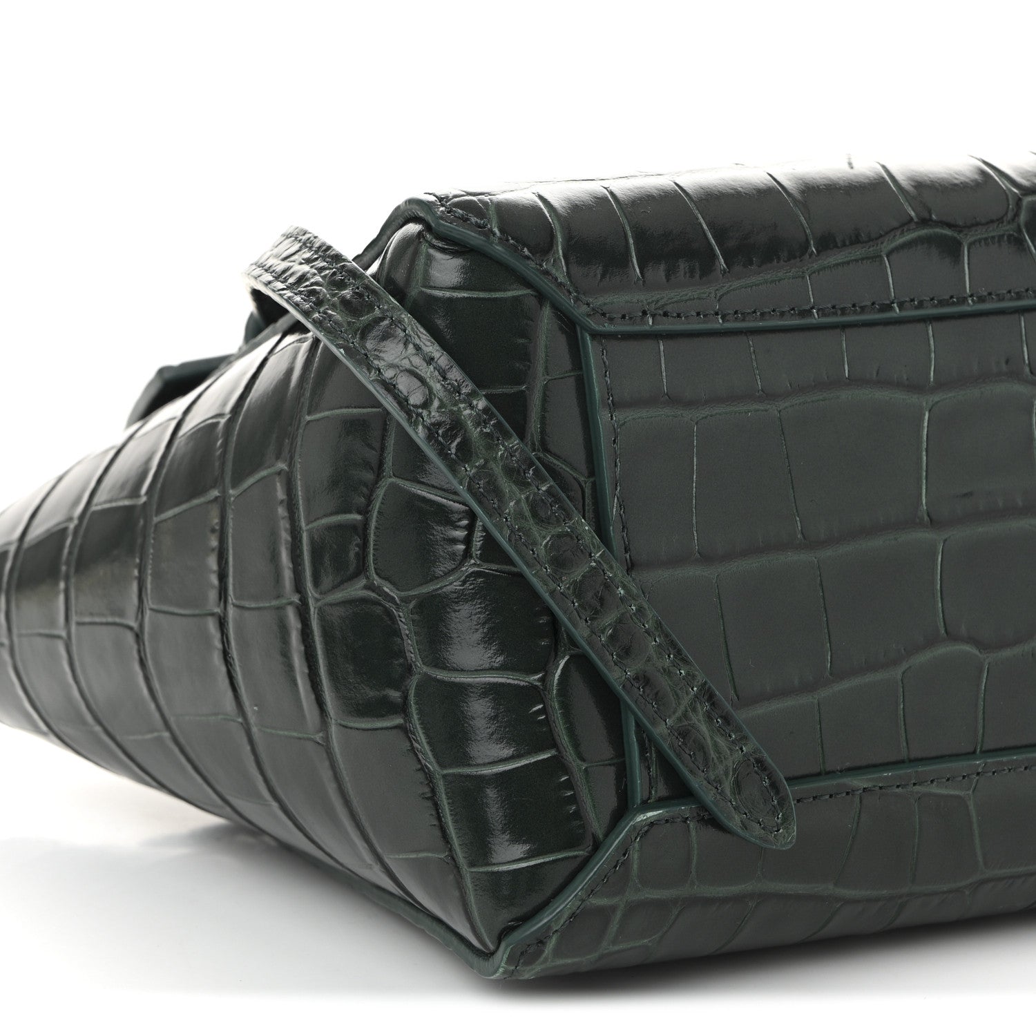 Celine Calfskin Crocodile Embossed Nano Belt Bag Amazone 9 of 10