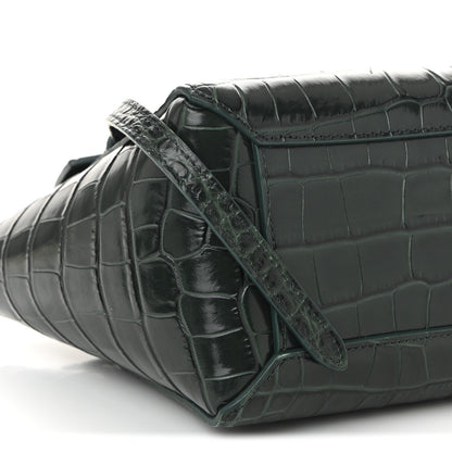 Celine Calfskin Crocodile Embossed Nano Belt Bag Amazone 9 of 10