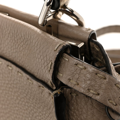 Fendi Cuoio Romano Snakeskin Selleria Mini Peekaboo Iconic Satchel Roccia Corda 13 of 13