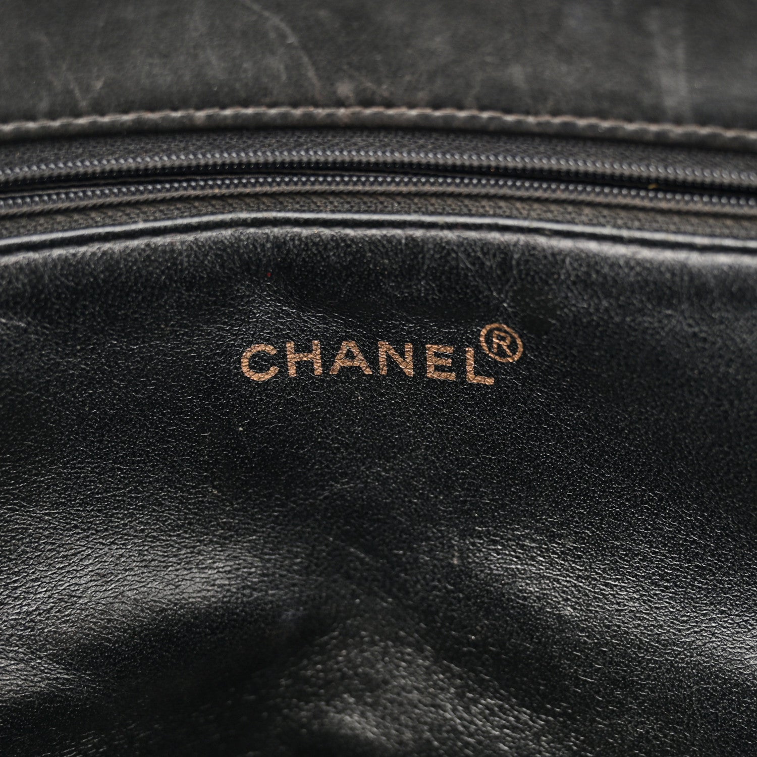 Chanel Patent Quilted Grand Shopping Tote GST Black 6 of 18