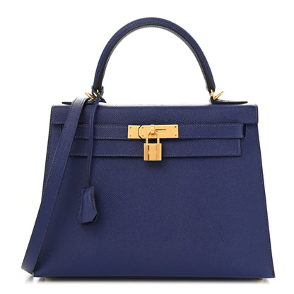 Hermes Epsom Kelly Sellier 28 Bleu Electrique 1 of 12