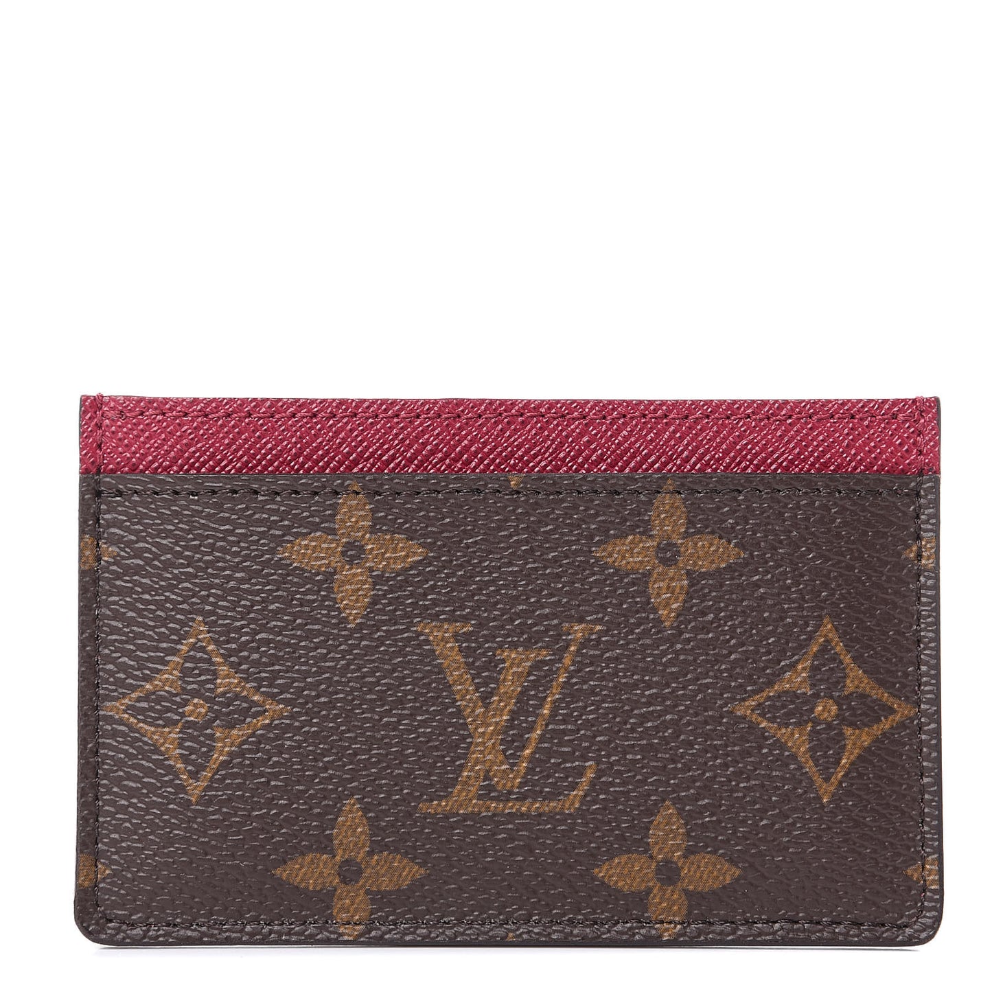 Monogram Card Holder Fuchsia