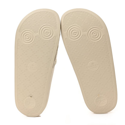 Gucci Microguccissima Slide Sandals 37 Ivory 5 of 8