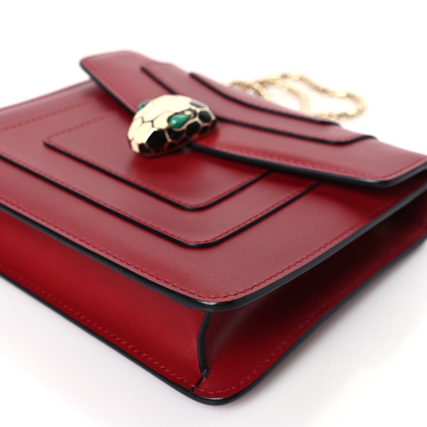 Calfskin Serpenti Forever Crossbody Bag Red