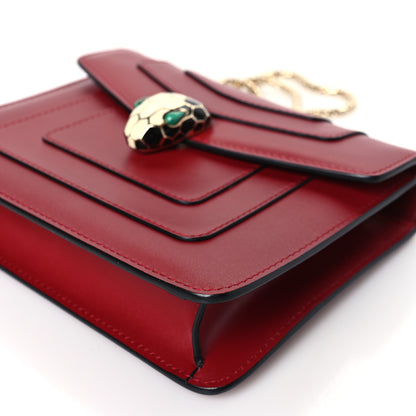 Bulgari Calfskin Serpenti Forever Crossbody Bag Red 8 of 8