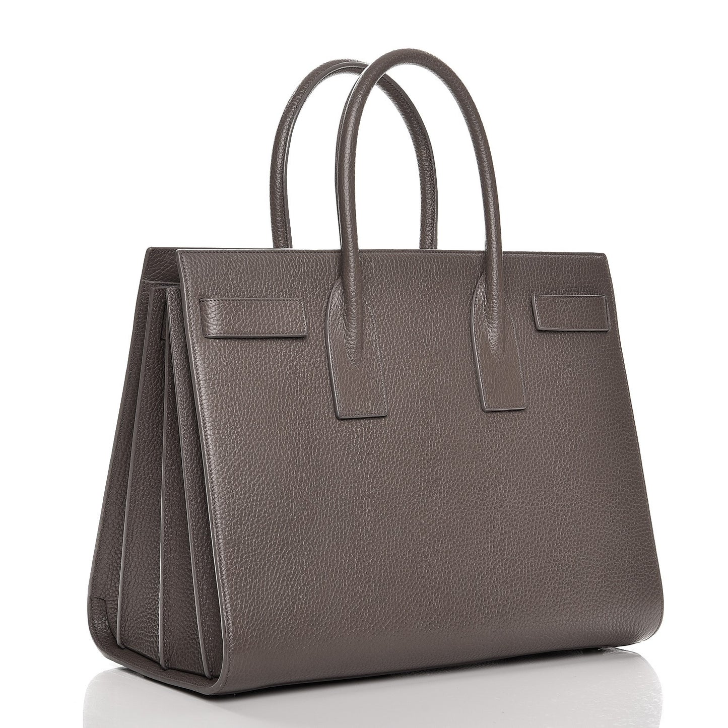 Grained Calfskin Large Sac de Jour Carryall Earth