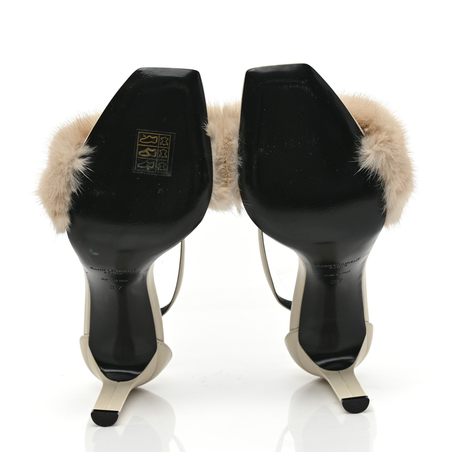 Mink Bea Ankle Strap Sandals 37 White