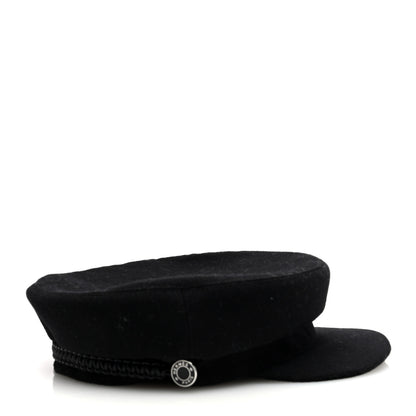 Hermes Cashmere Womens Deauville Cap 58 Black 6 of 8
