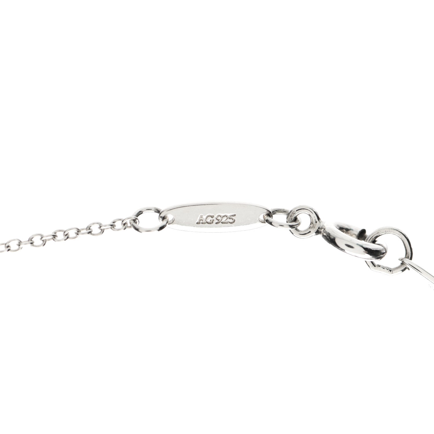 Tiffany Sterling Silver 9mm Elsa Peretti Bean Pendant Necklace 7 of 7