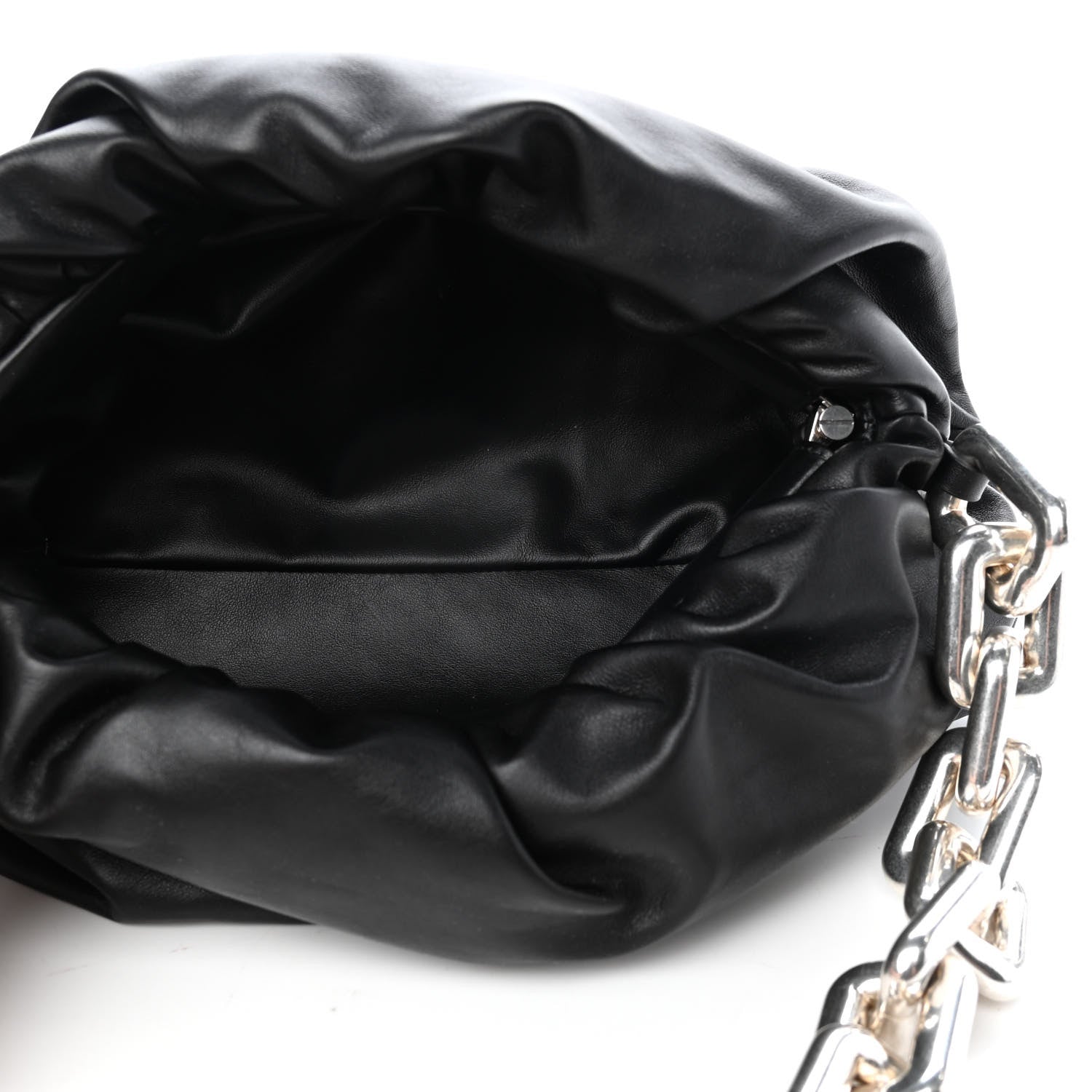 Bottega Veneta Calfskin The Pouch Chain Black 5 of 8