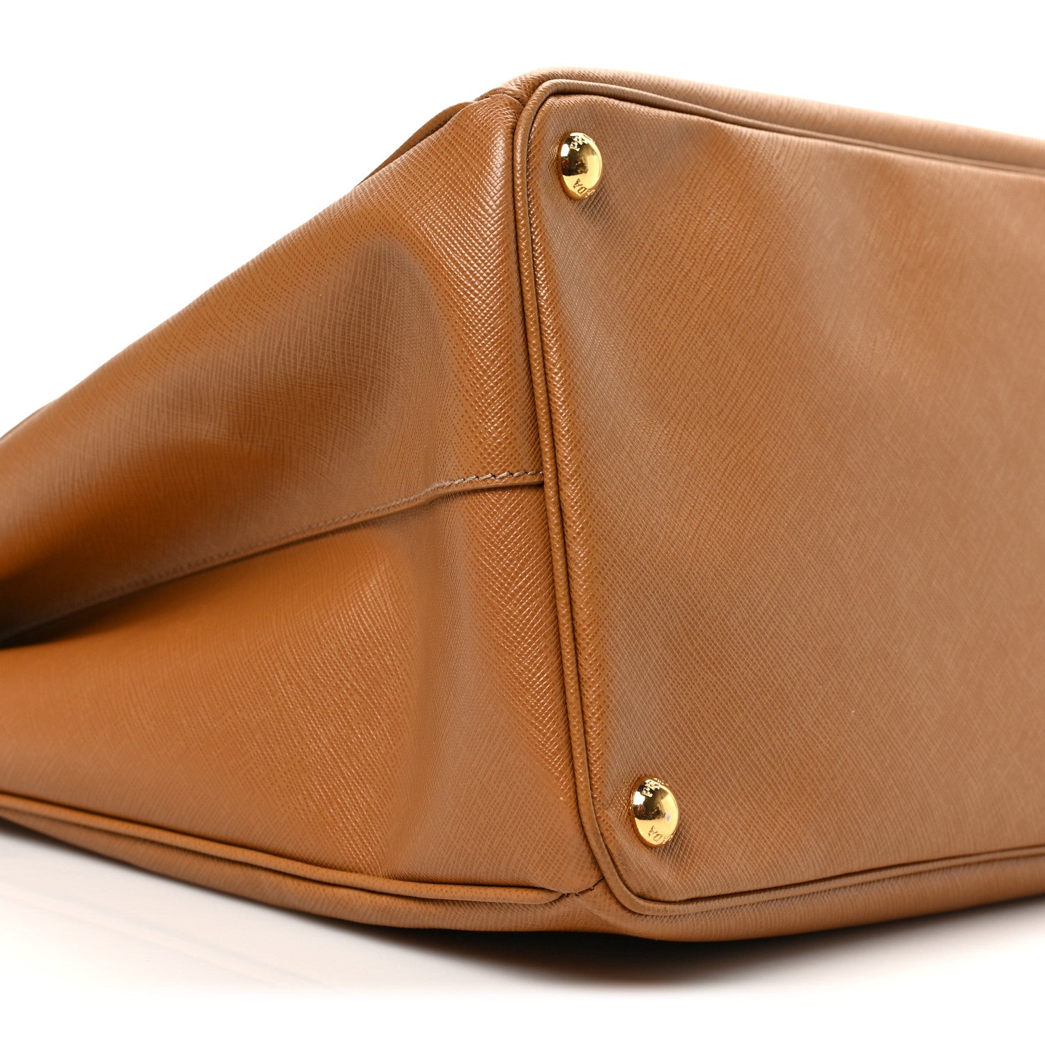 Prada Saffiano Large Galleria Double Zip Tote Caramel 7 of 8