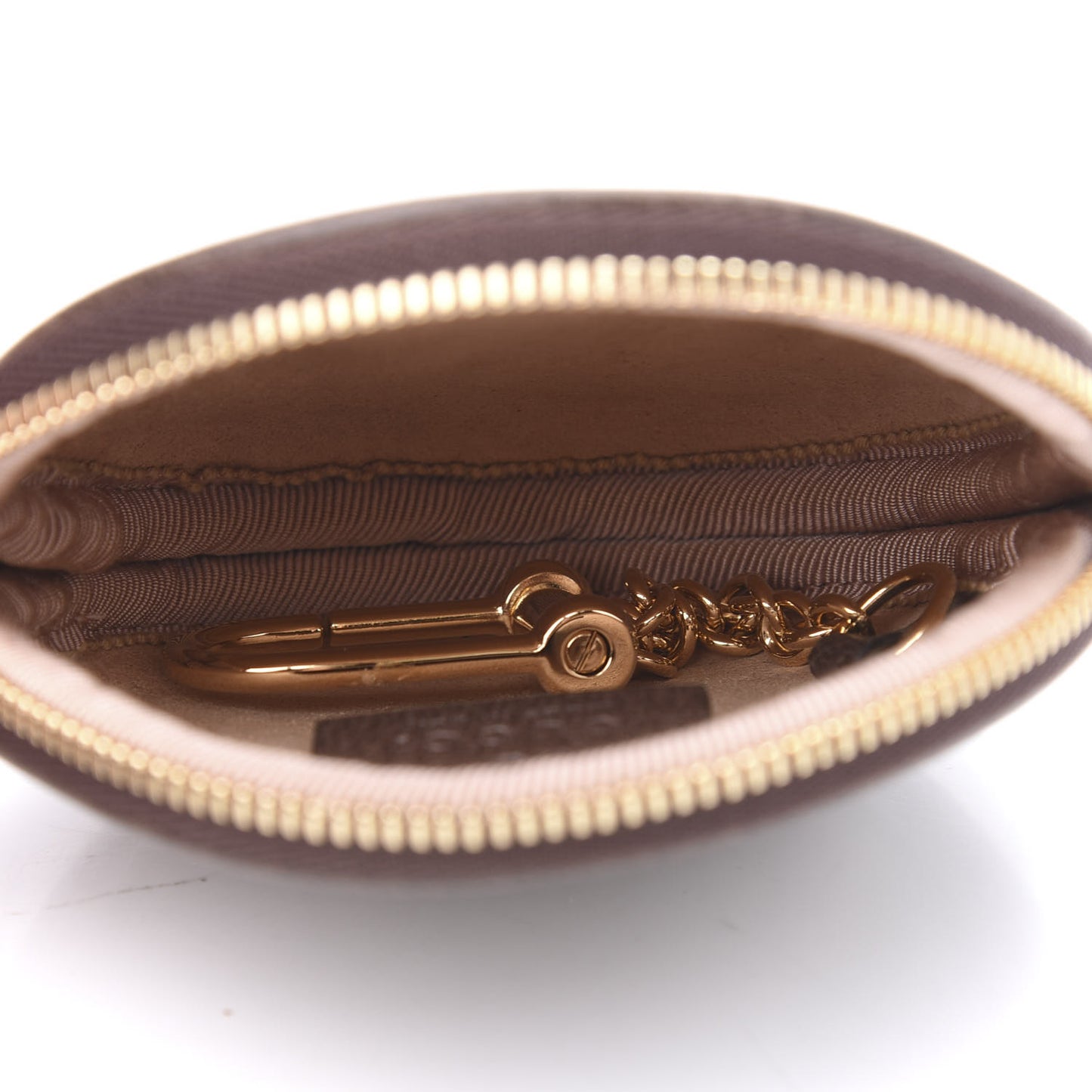 GG Supreme Monogram Web Ophidia Round Coin Purse Beige New Acero