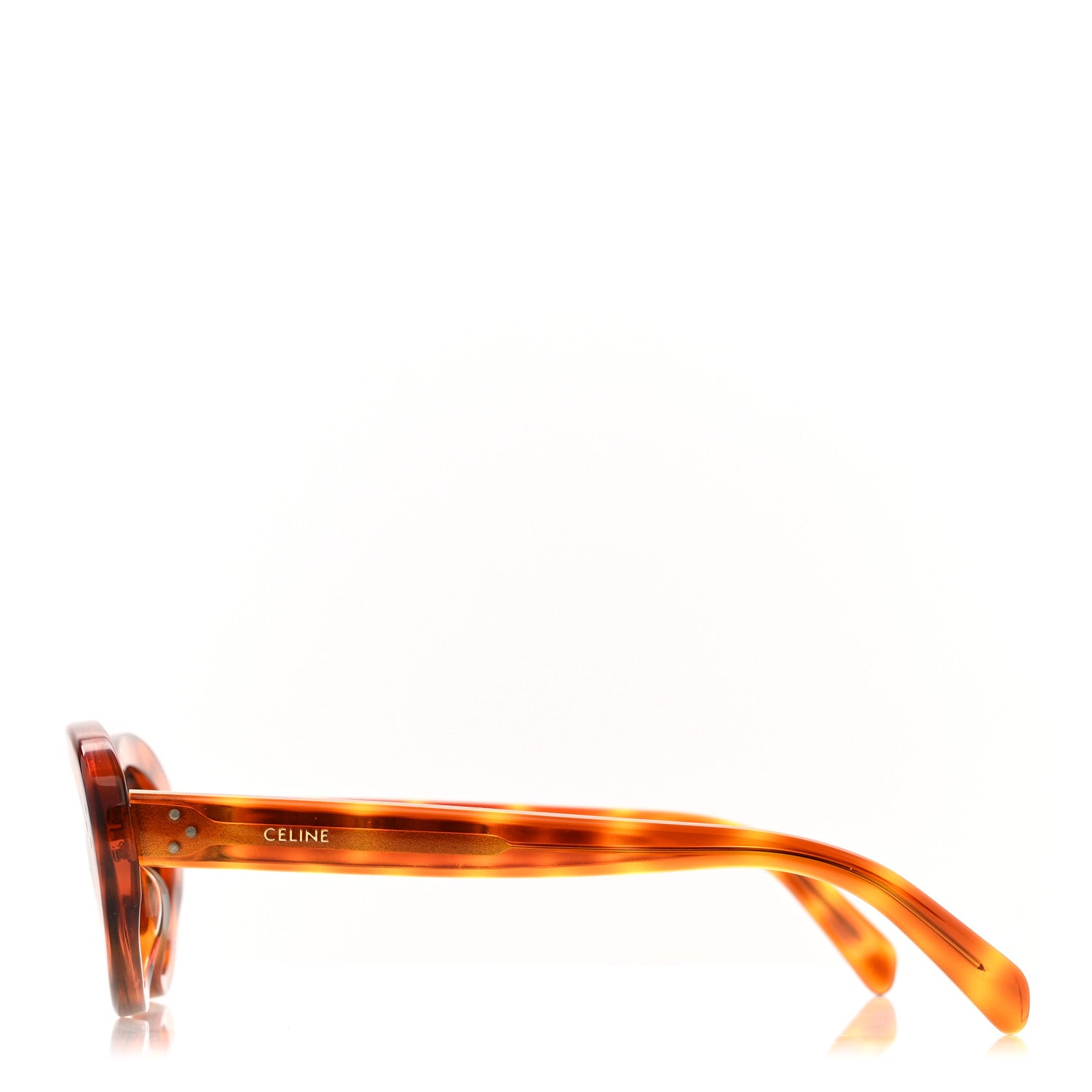 Celine Acetate Cat Eye Sunglasses CL401931 Tortoise 3 of 7