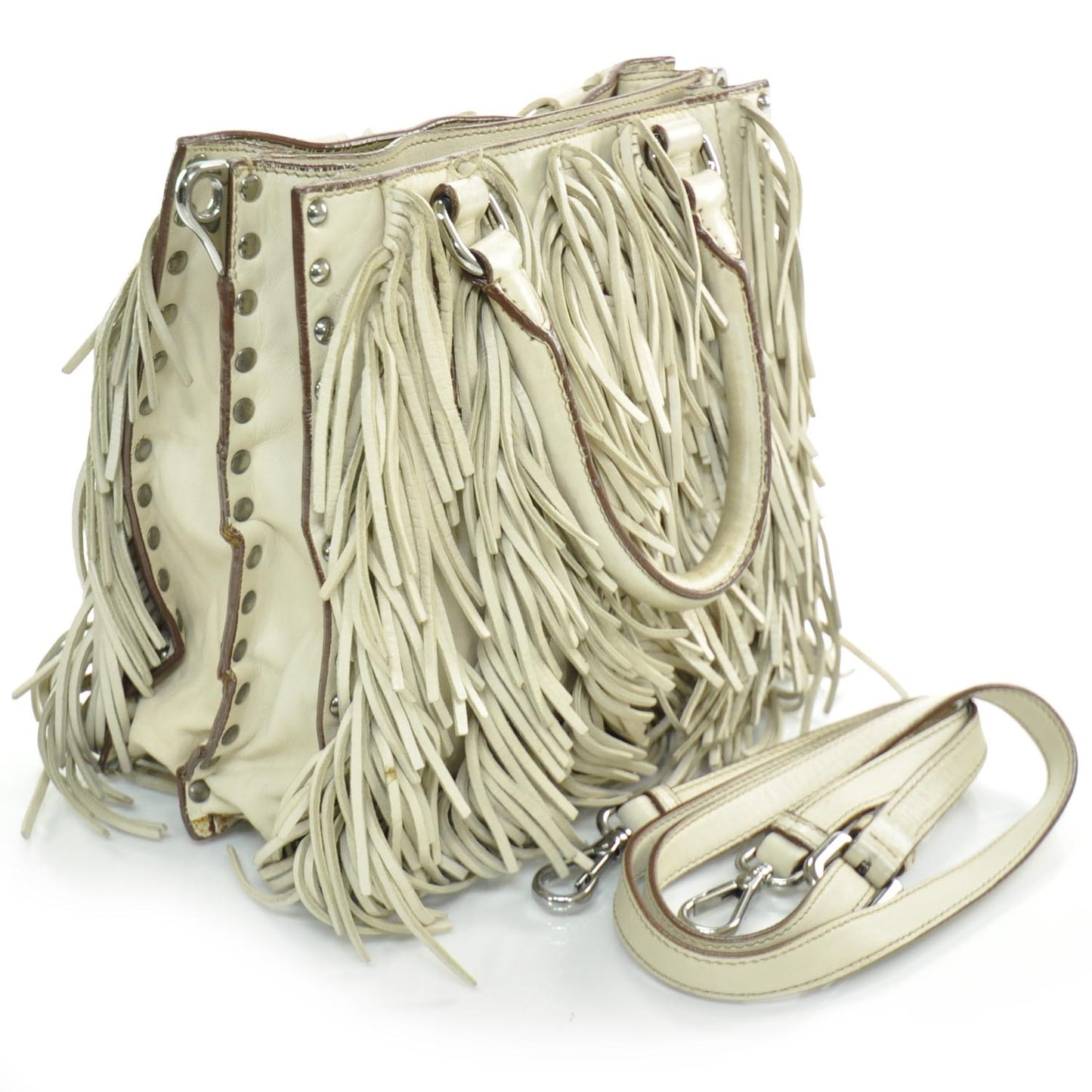Nappa Small Fringe Tote Cera