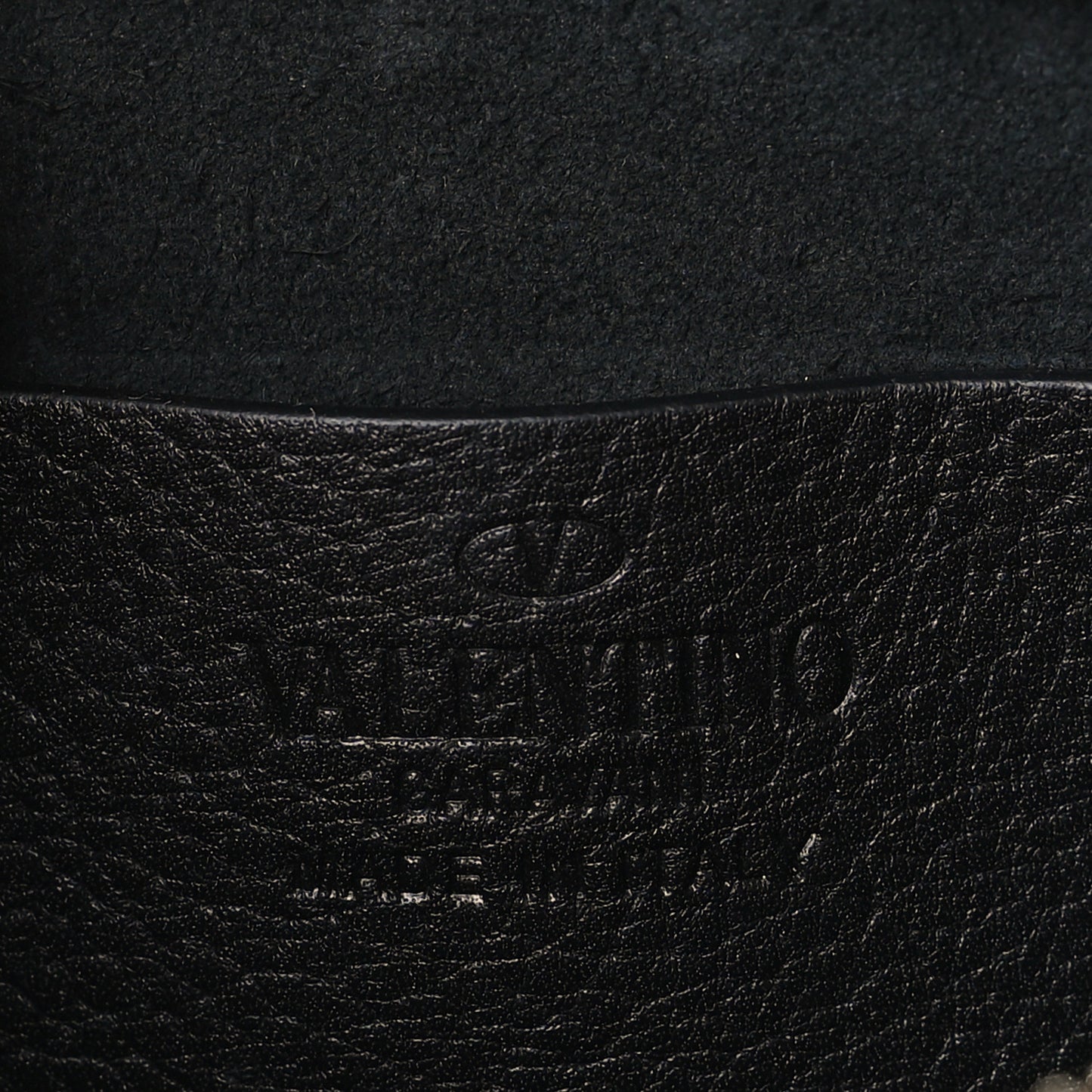 Pebbled Calfskin Rockstud Small Chain Shoulder Bag Black