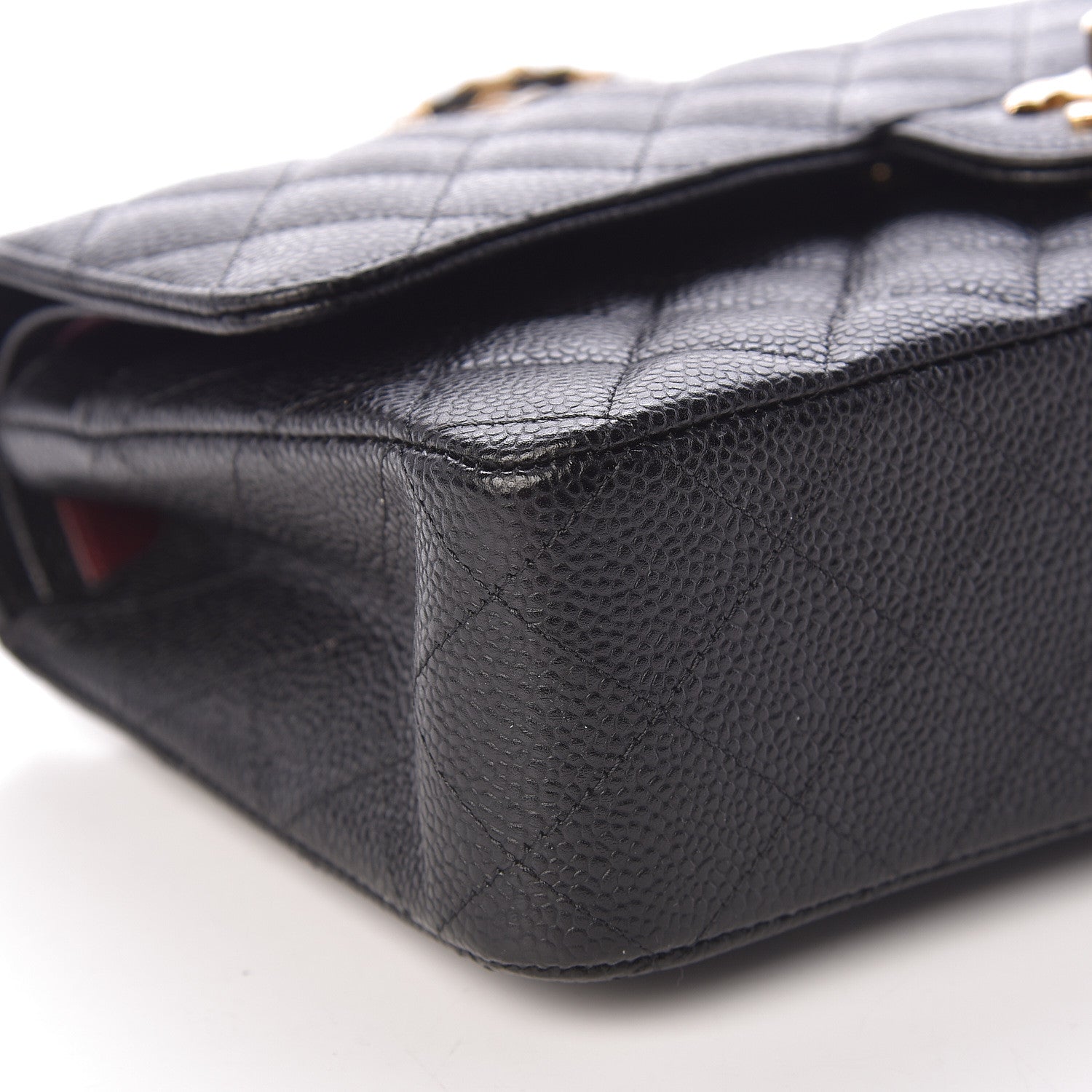 Chanel Caviar Quilted Medium Double Flap Black 8 of 10