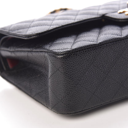 Chanel Caviar Quilted Medium Double Flap Black 8 of 10