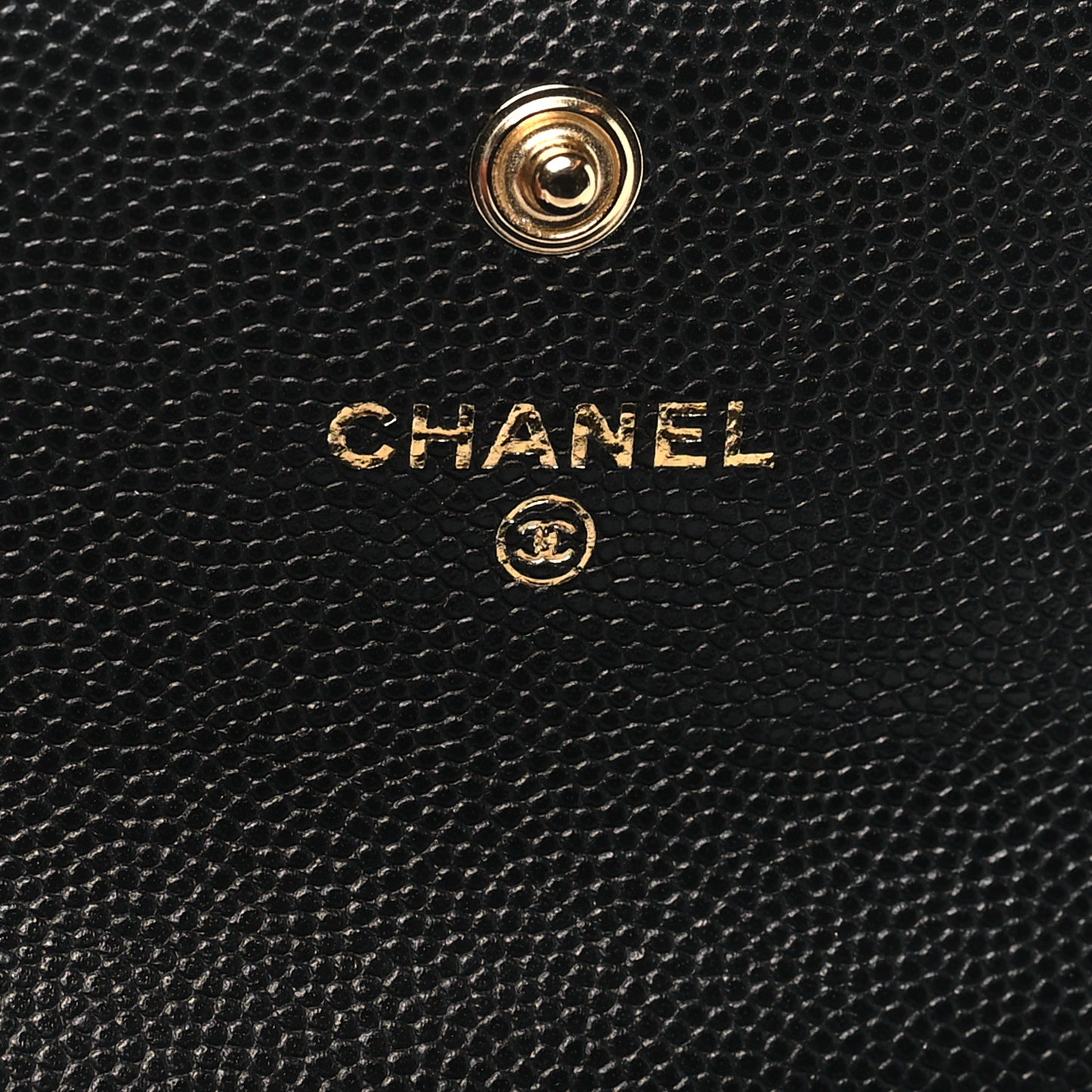 Caviar Quilted Textured CC Flap Card Holder Black