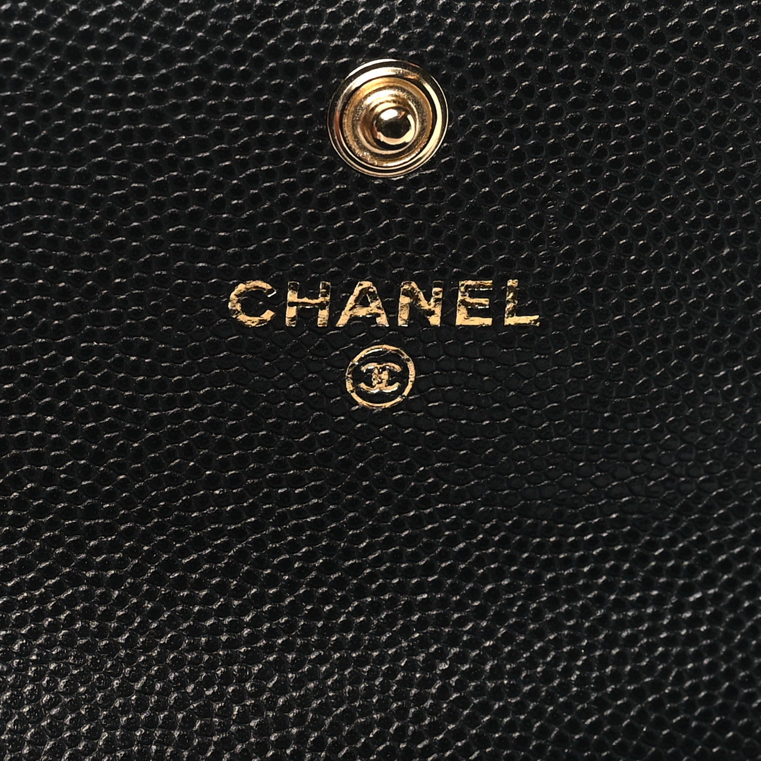 Chanel Caviar Quilted Textured CC Flap Card Holder Black 6 of 10