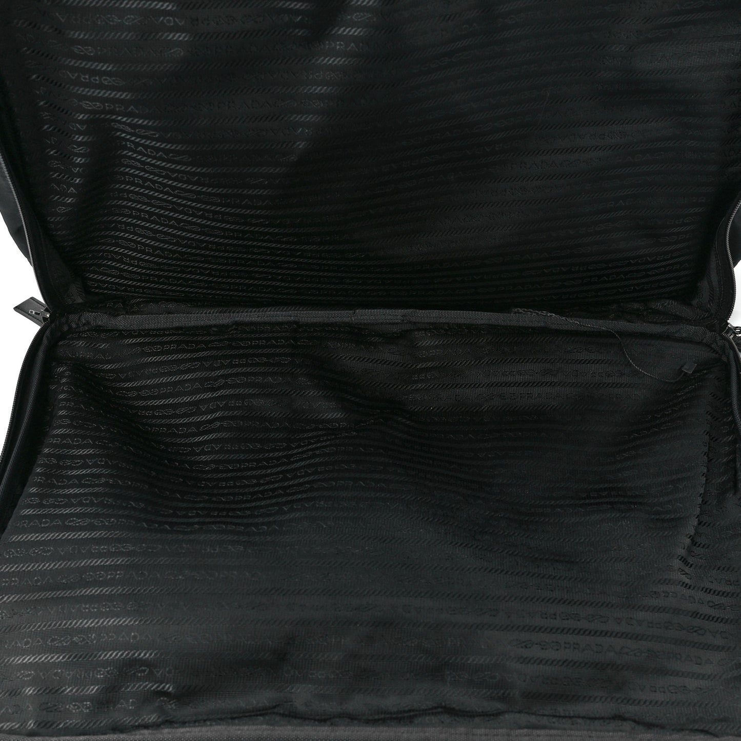 Tessuto Nylon Saffiano Viaggio Carry On Travel Bag Black