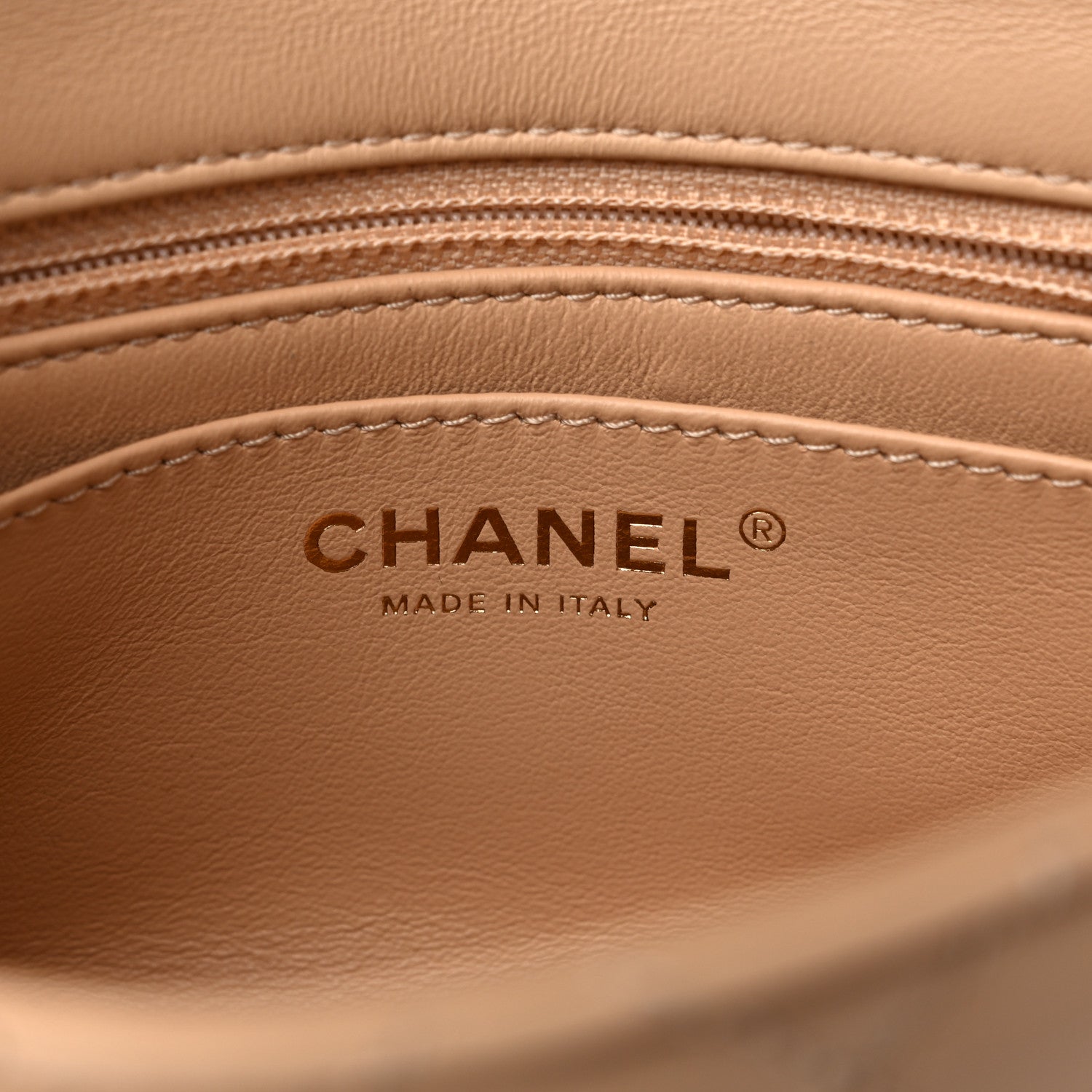 Chanel Lambskin Quilted Mini Pearl Crush Flap Beige 6 of 11