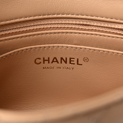 Chanel Lambskin Quilted Mini Pearl Crush Flap Beige 6 of 11