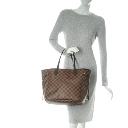 Louis Vuitton Damier Ebene Neo Neverfull MM Rose Ballerine 2 of 8
