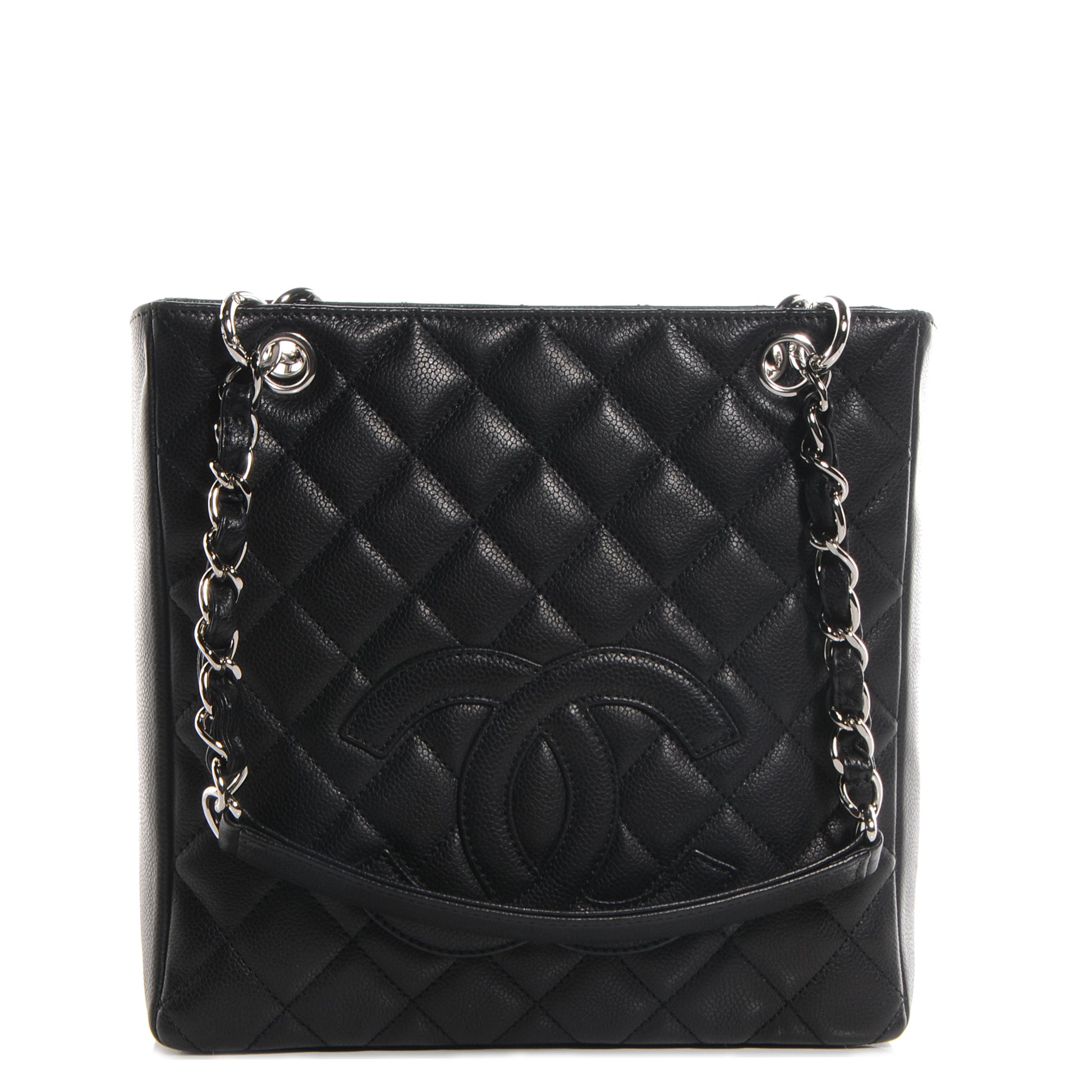 Chanel Caviar Petit Shopping Tote PST Black 1 of 8