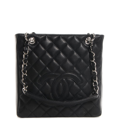 Chanel Caviar Petit Shopping Tote PST Black 1 of 8