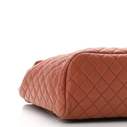 Chanel Lambskin Quilted Large Urban Spirit Backpack Brown 9 of 10