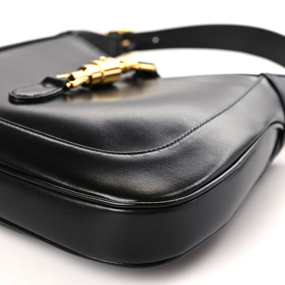 Gucci Boarded Dyana Lux Calfskin Small Jackie 1961 Hobo Black 9 of 9