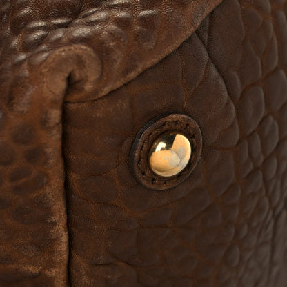 Saint Laurent Pebbled Lambskin Medium Easy Sac Brown 8 of 15