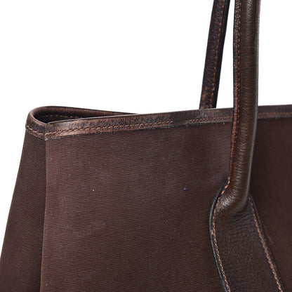 Hermes Toile Negonda Garden Party Tote 36 MM Chocolate 16 of 17