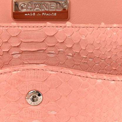 Chanel Snakeskin Jumbo Double Flap Pink 13 of 18