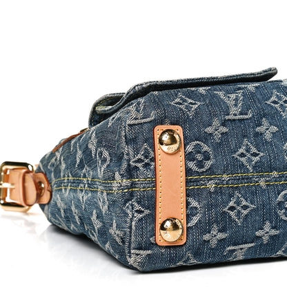 Louis Vuitton Monogram Denim Baggy PM Blue 8 of 9