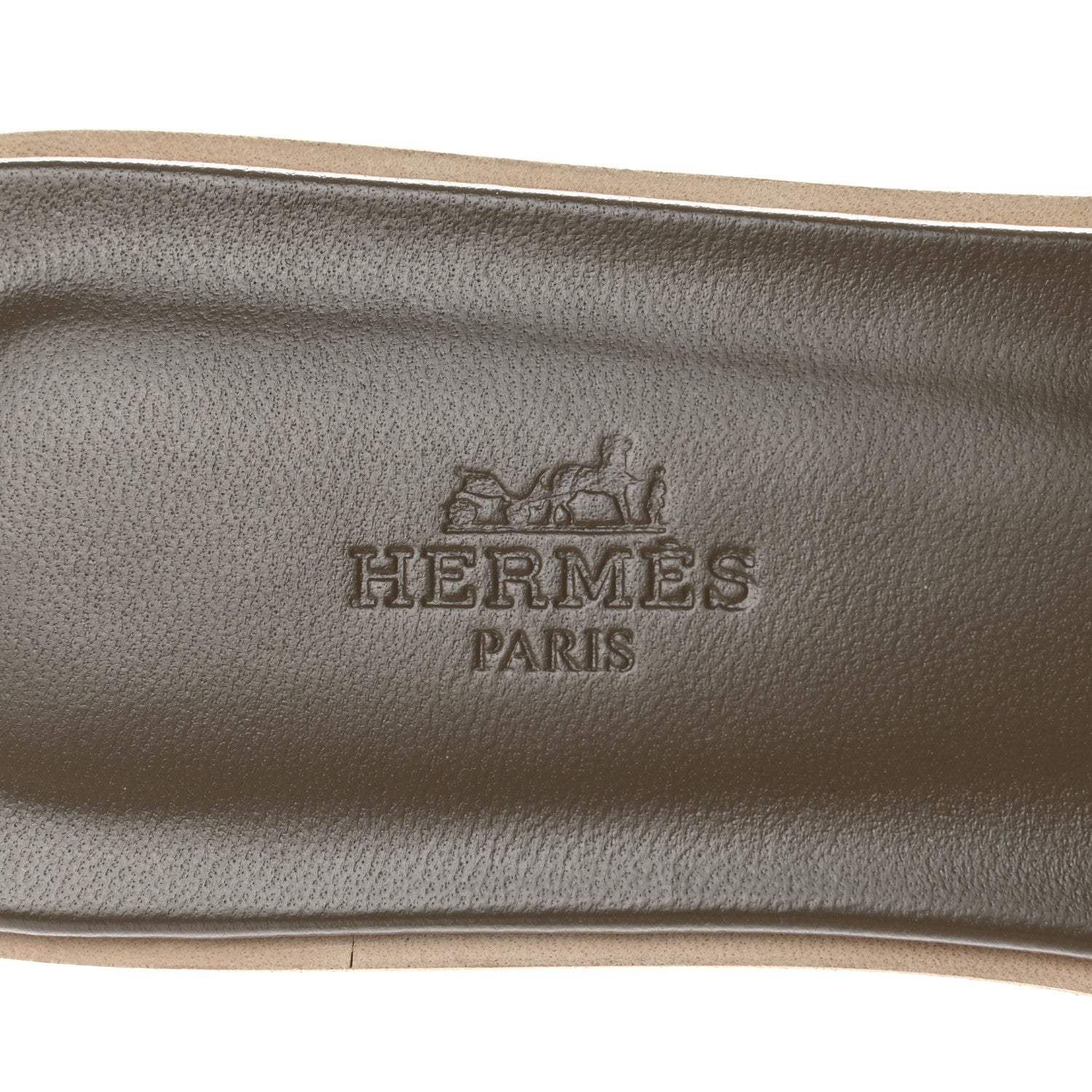 Hermes Epsom Oran Sandals 38 Etoupe 7 of 9
