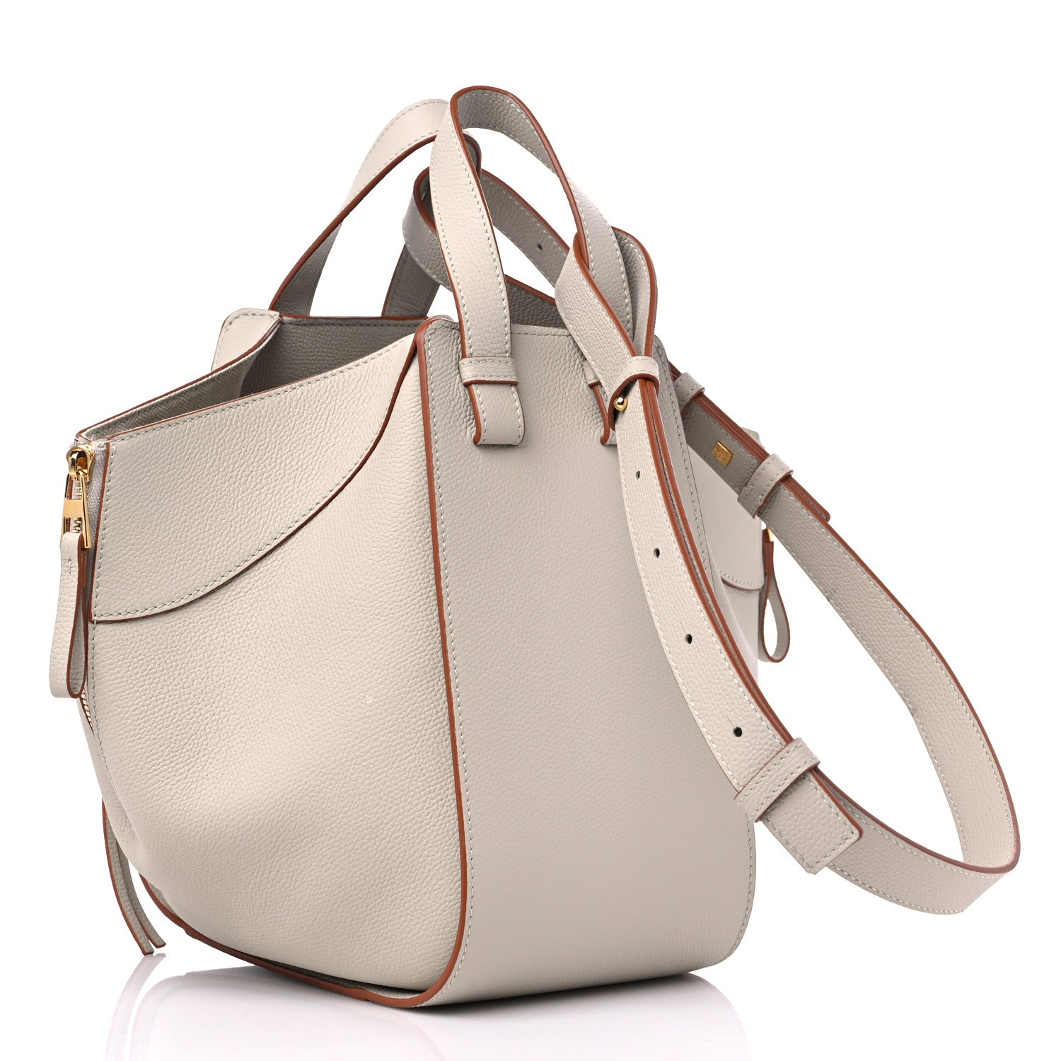 Loewe Grained Calfskin Small Hammock Shoulder Bag Light Ghost 3 of 9