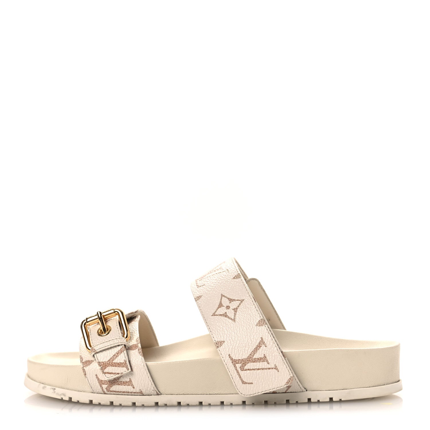 Louis Vuitton Monogram Bom Dia Flat Comfort Mule 38 Beige 1 of 14